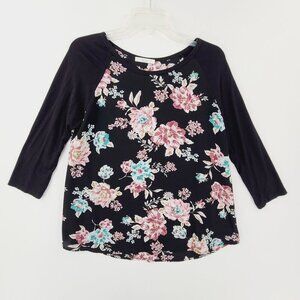 Le Lis Women's Two-Piece Top/Skirt Set Floral Size M